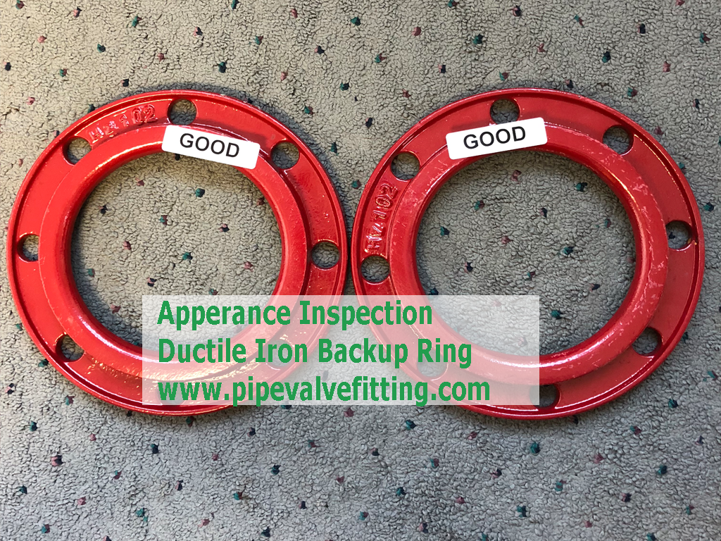 Ductile Iron Backup Ring Appearance Inspection