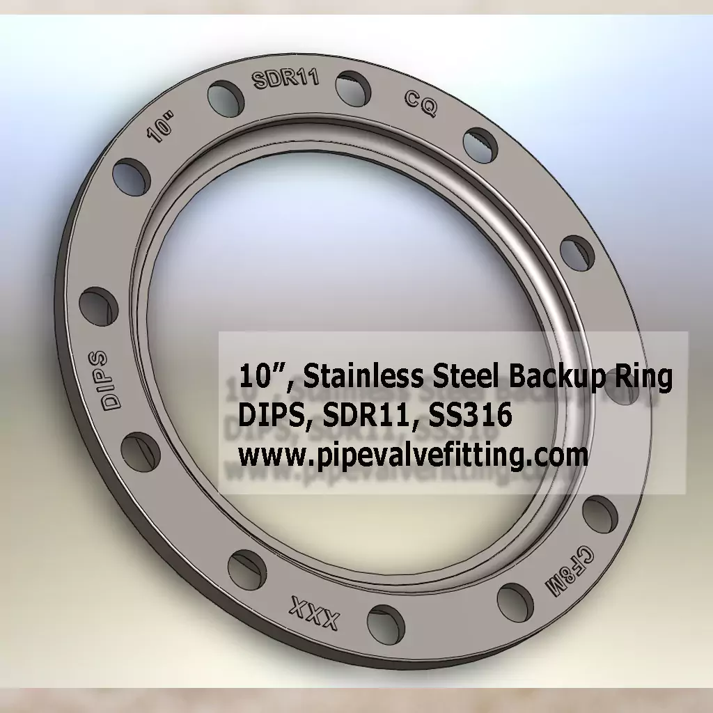 10″ DIPS Stainless Steel Backup Ring