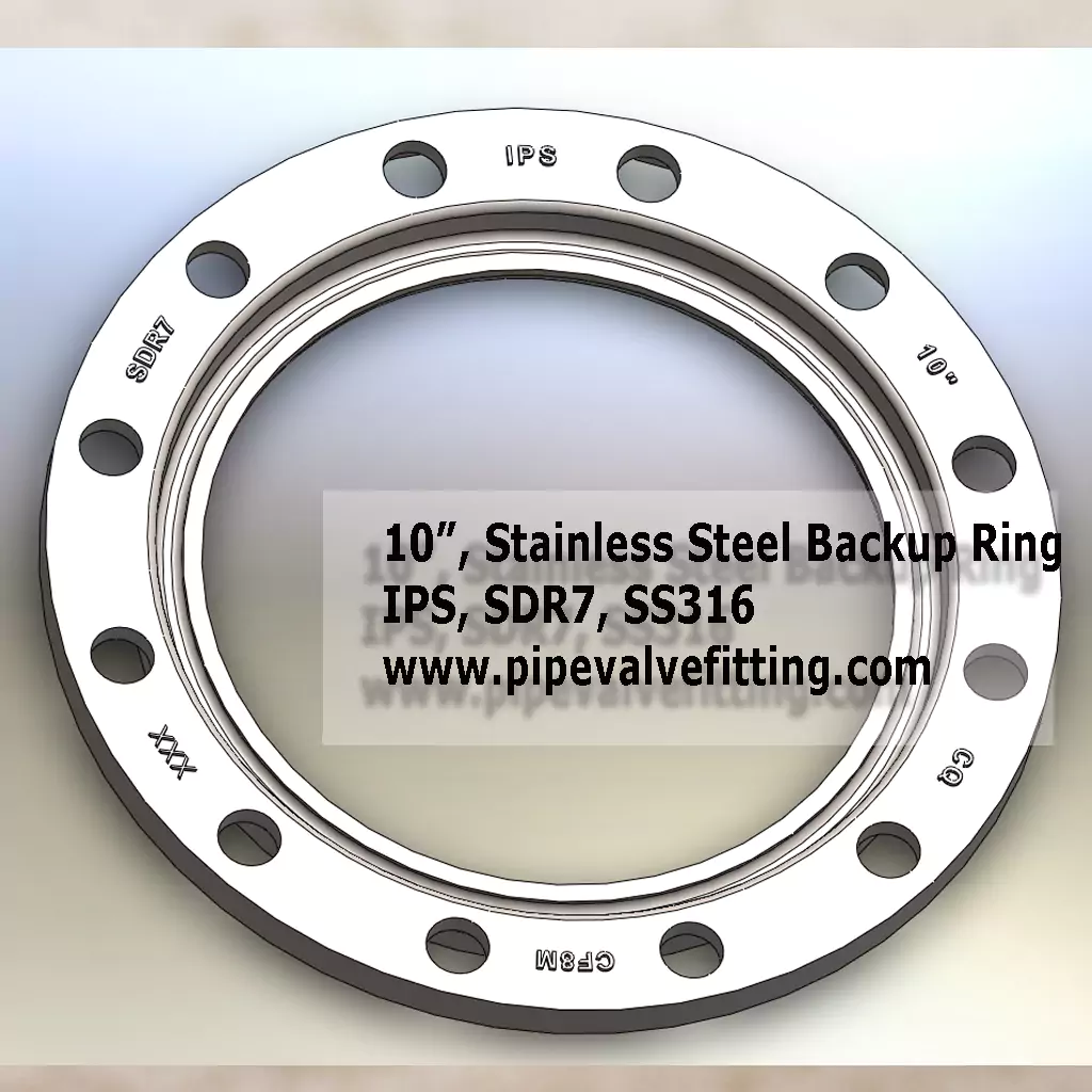 10″ IPS Stainless Steel Backup Ring SDR7