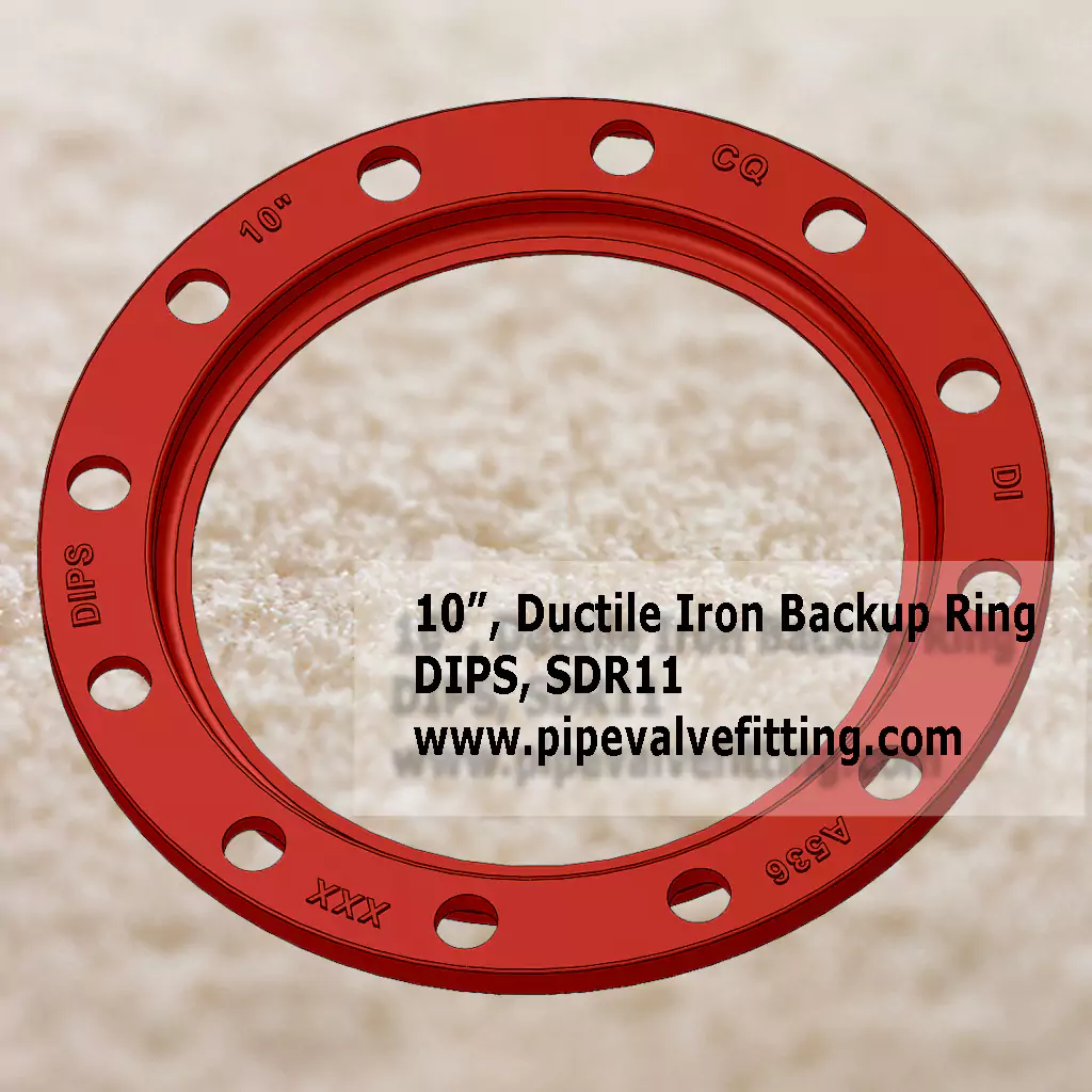 10″ DIPS Ductile Iron Backup Ring