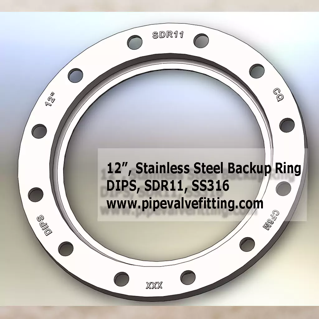 12″ DIPS Stainless Steel Backup Ring