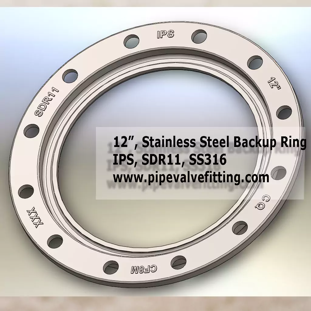 12″ IPS Stainless Steel Backup Ring SDR11