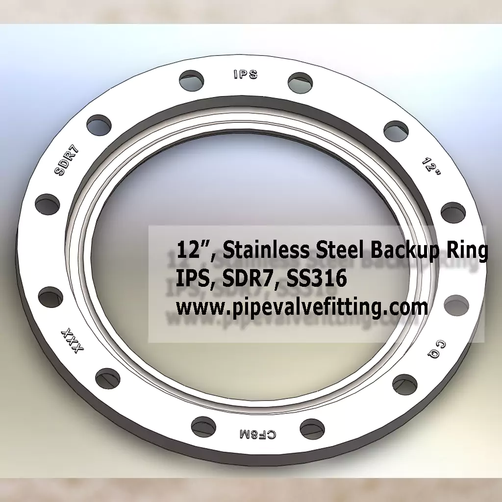 12″ IPS Stainless Steel Backup Ring SDR7