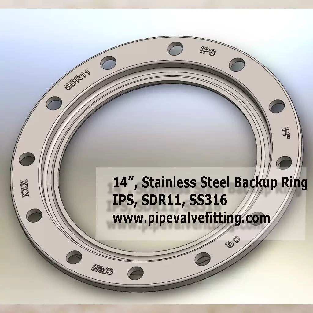14″ IPS Stainless Steel Backup Ring SDR11