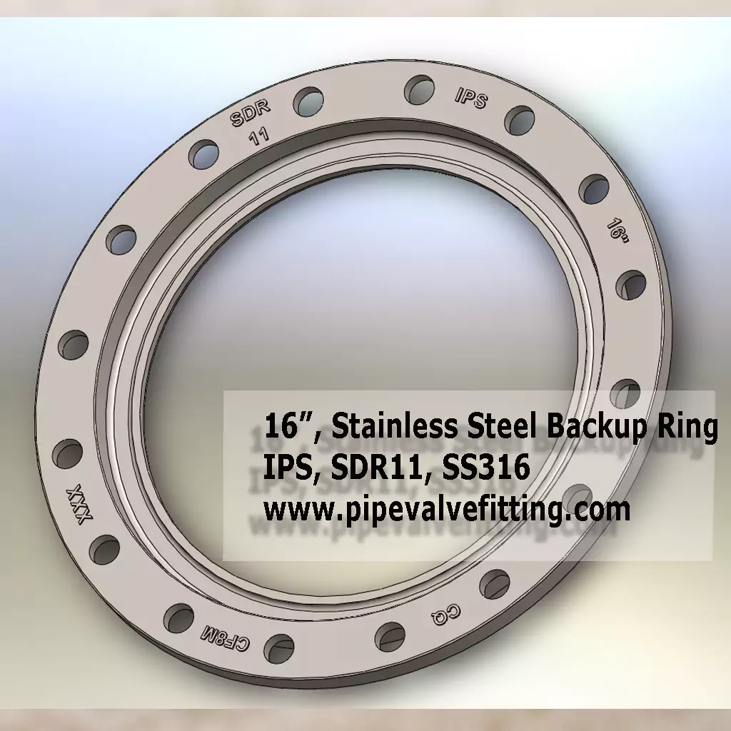 16″ IPS Stainless Steel Backup Ring SDR11