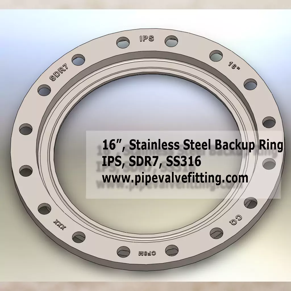 16″ IPS Stainless Steel Backup Ring SDR7
