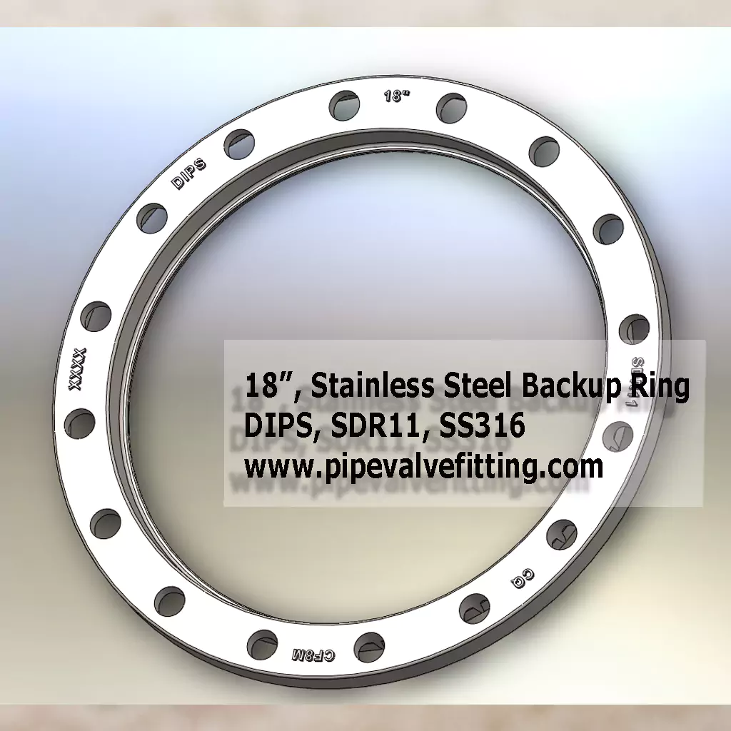 18″ DIPS Stainless Steel Backup Ring