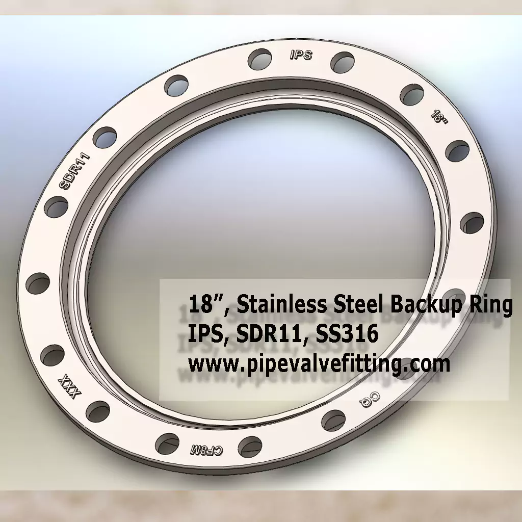 18″ IPS Stainless Steel Backup Ring SDR11
