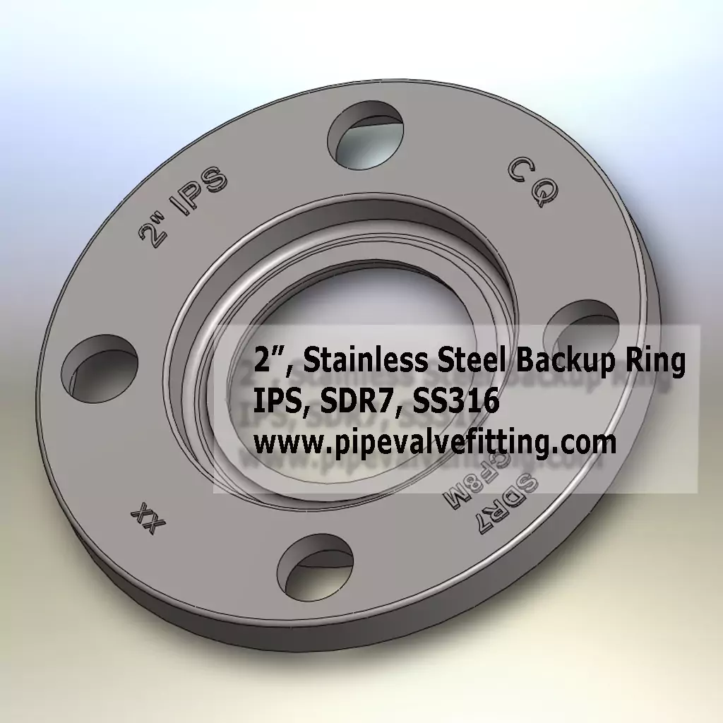 2″ IPS Stainless Steel Backup Ring SDR7