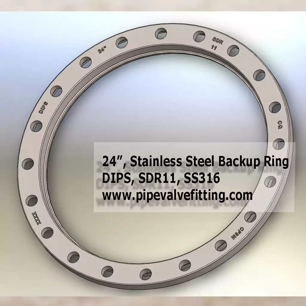 24″ DIPS Stainless Steel Backup Ring