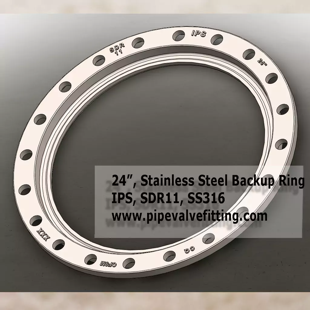 24″ IPS Stainless Steel Backup Ring SDR11