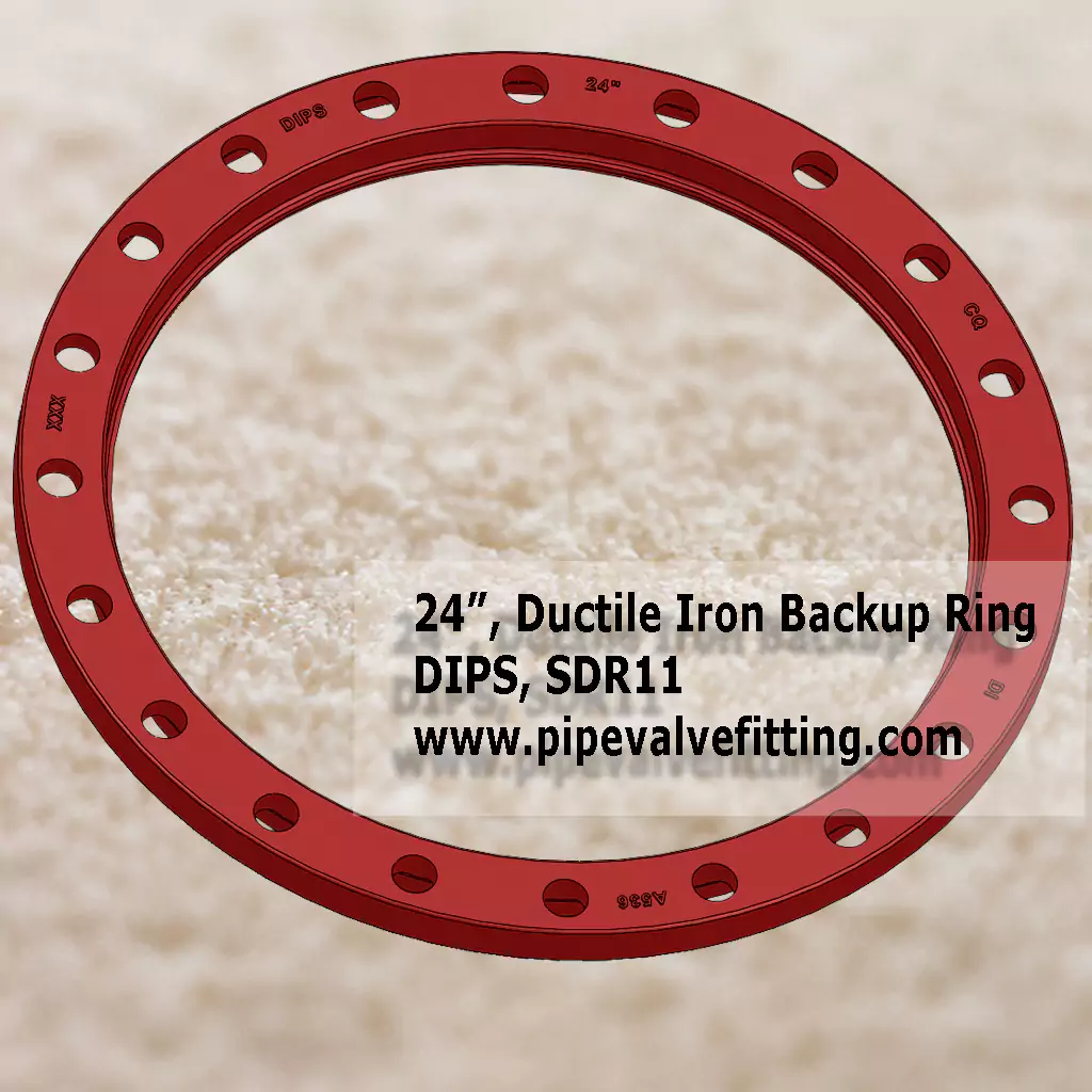 24″ DIPS Ductile Iron Backup Ring