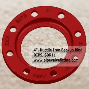 4 INCH DIPS ductile iron backup ring