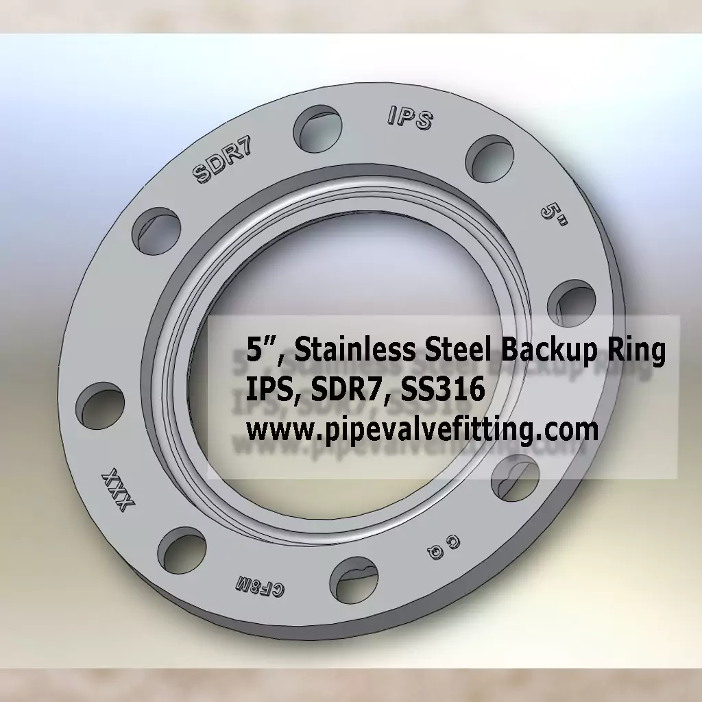 5″ IPS Stainless Steel Backup Ring SDR7