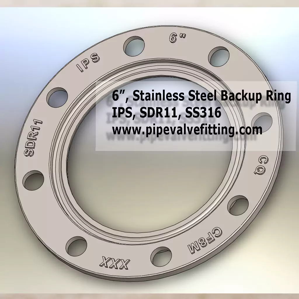6″ IPS Stainless Steel Backup Ring SDR11