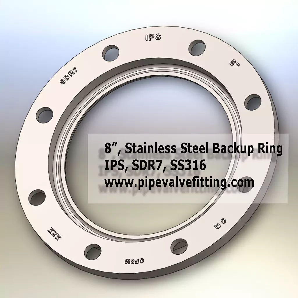 8″ IPS Stainless Steel Backup Ring SDR7
