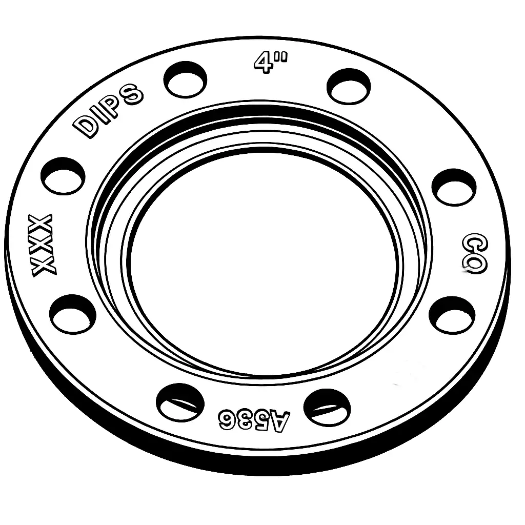 DIPS 4in Ductile Iron backup ring