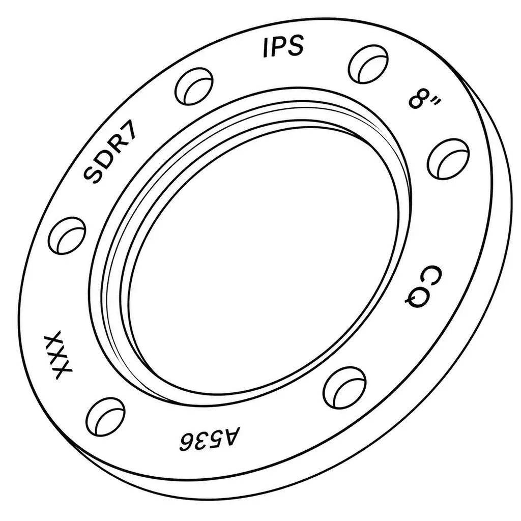 8in SDR7 IPS Ductile Iron Backup Ring