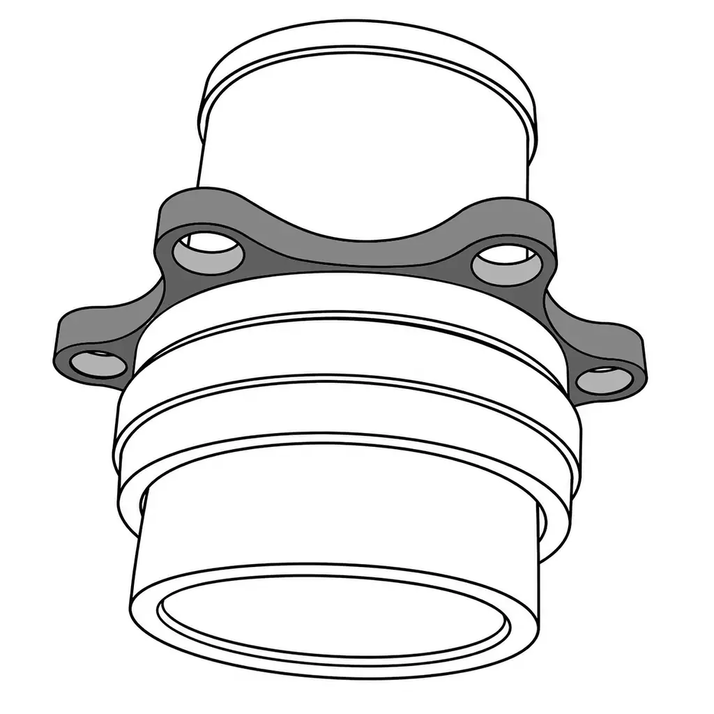 Mechanical Joint Ductile Iron Gland with Adapter